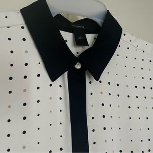 Anne Klein Polka Dot A-Line Dress